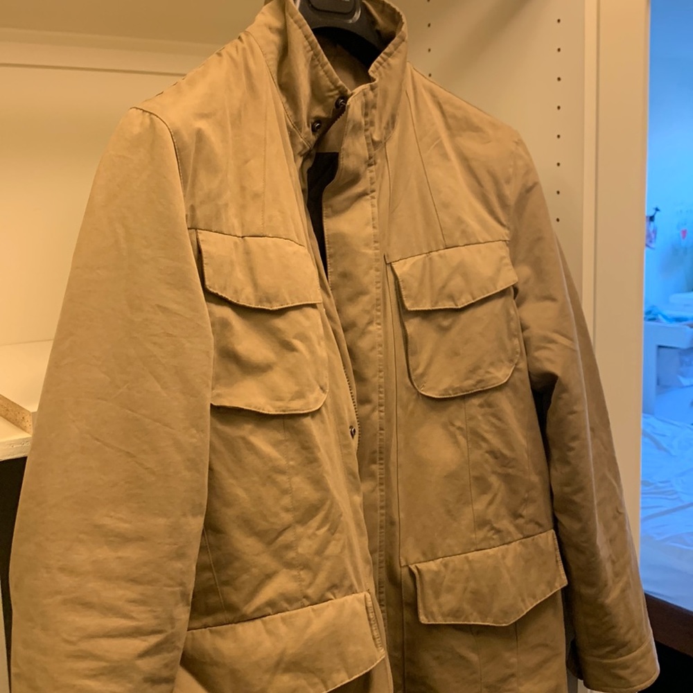 Beige banana republic jacket -insulated